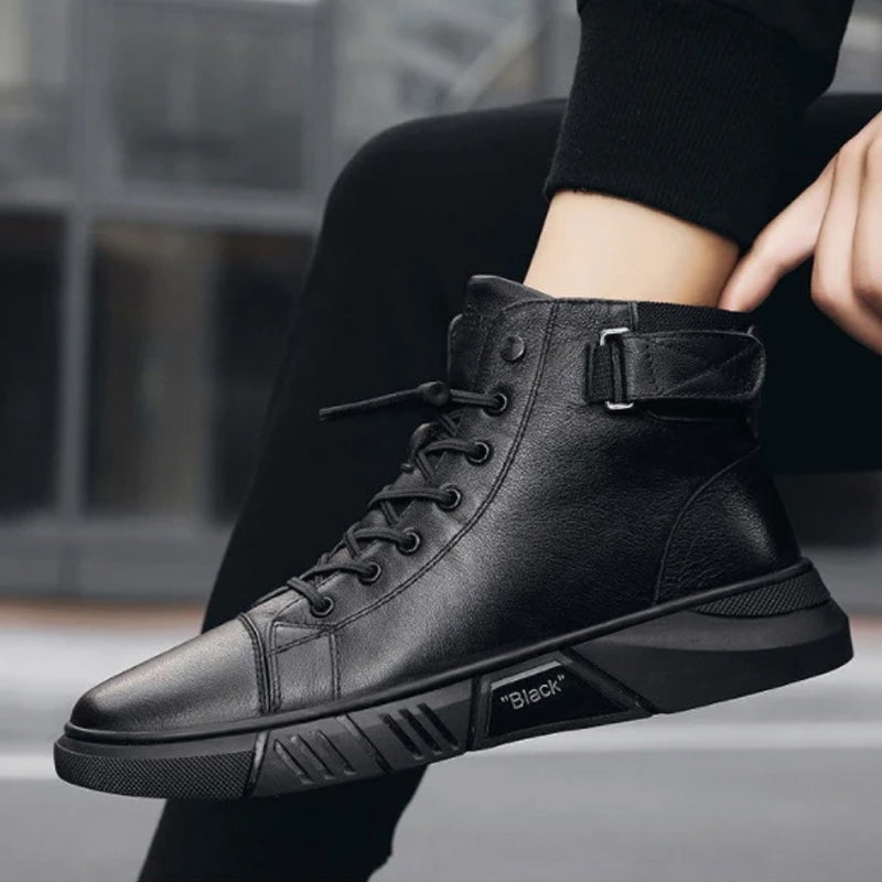 Belezza High-Top Leather Steeple