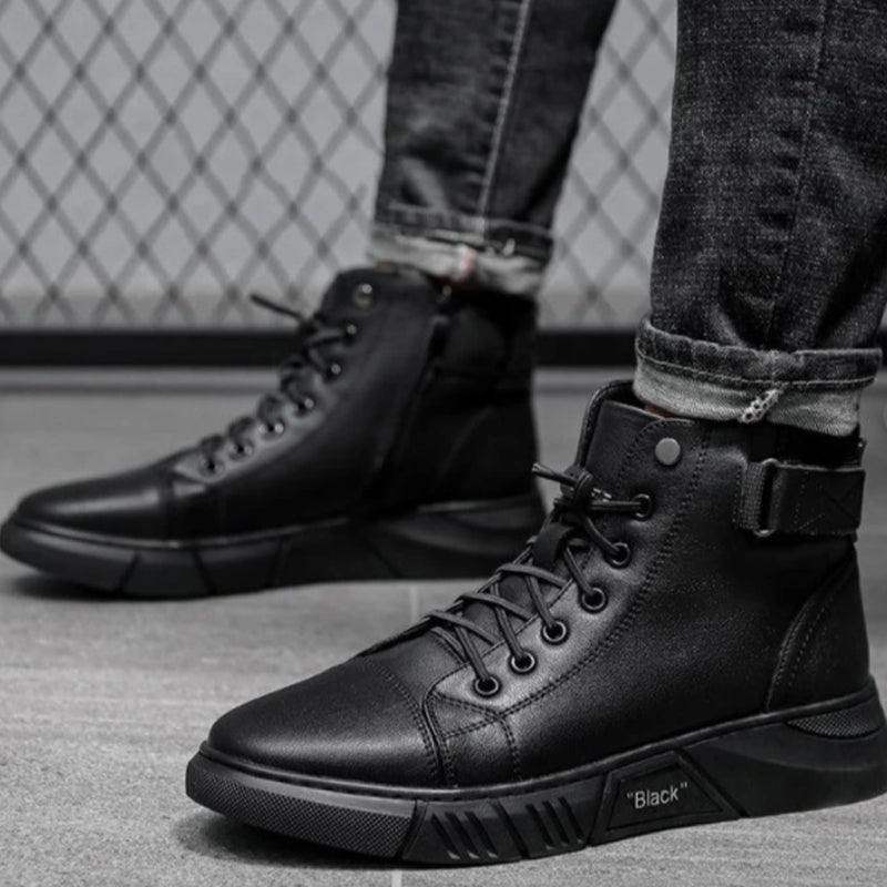 Belezza High-Top Leather Steeple