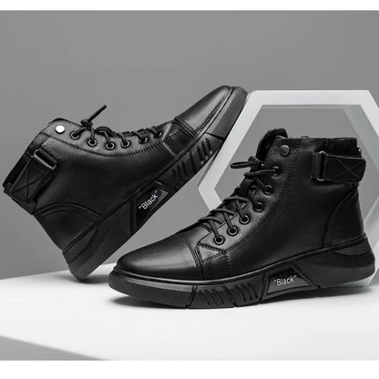 Belezza High-Top Leather Steeple