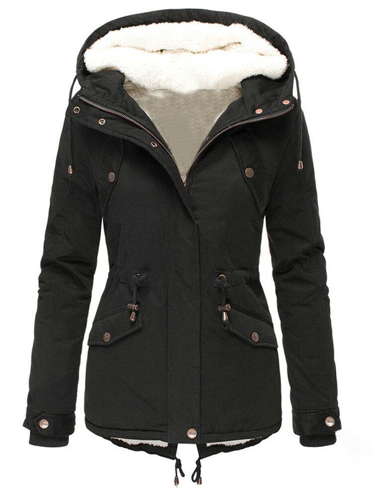 Belezza coat with soft hood