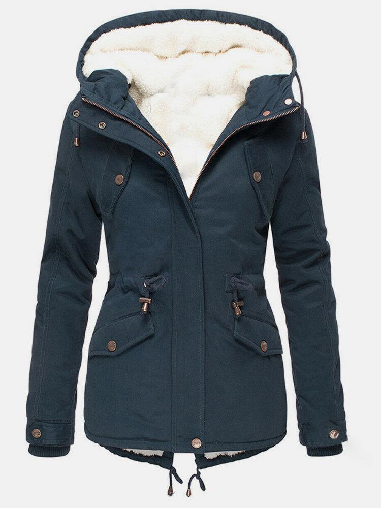 Belezza coat with soft hood