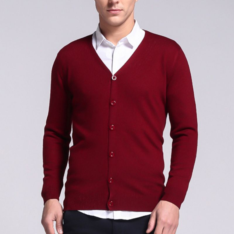 Belezza men's cardigan with button