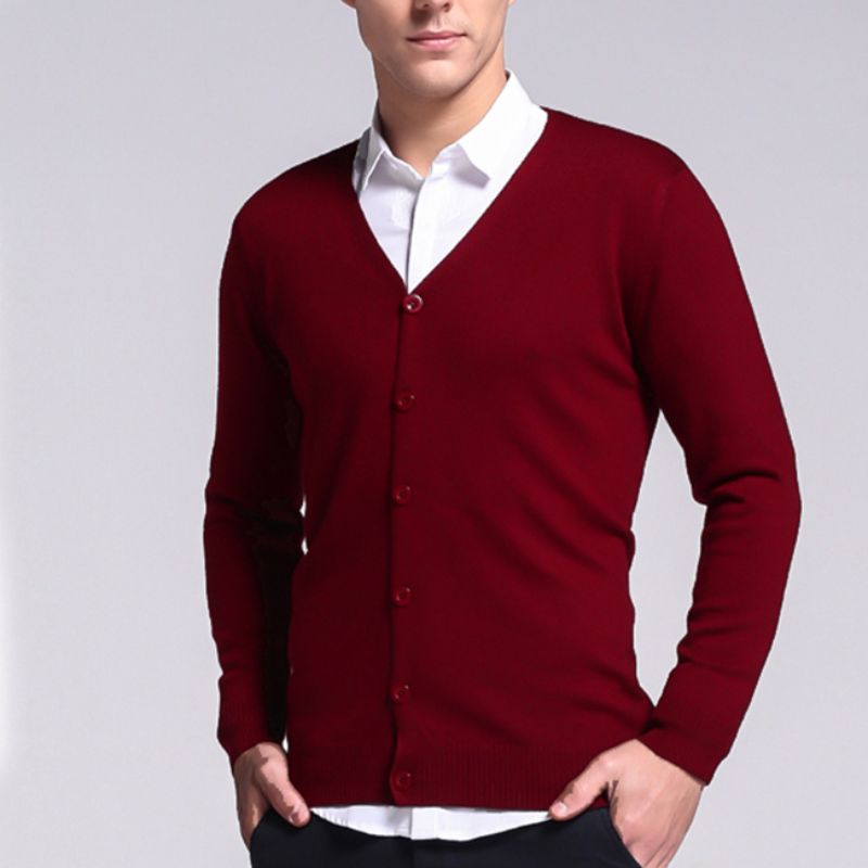 Belezza men's cardigan with button