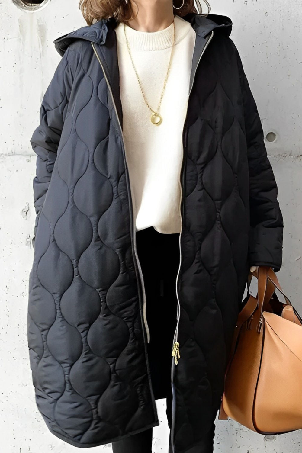 Belezza parka coat with hood