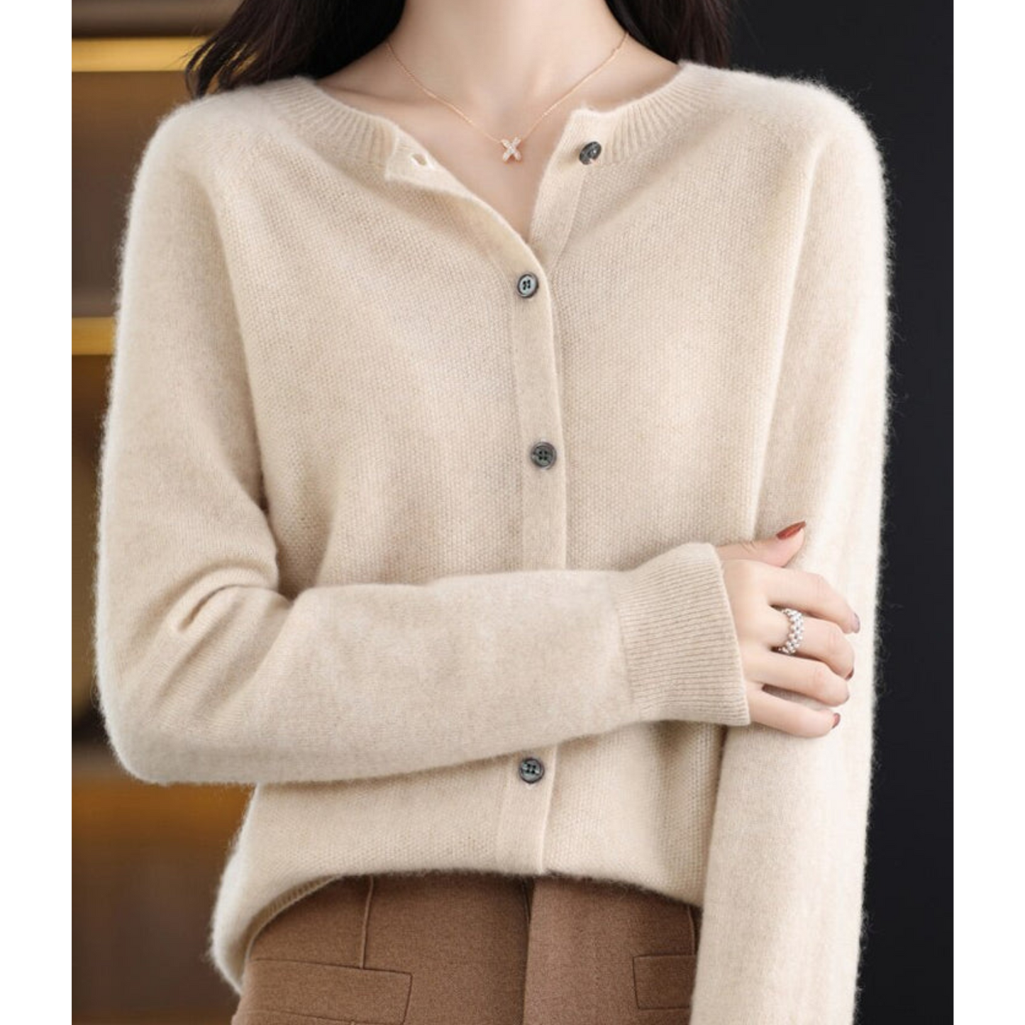 Women's Button-Down Knit Cardigan | Soft, Long Sleeve Casual Sweater