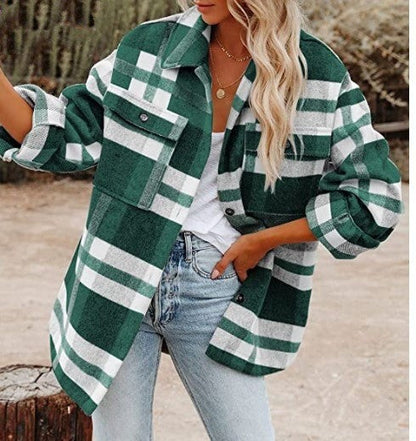 Belezza - Trendy Plaid Shirt