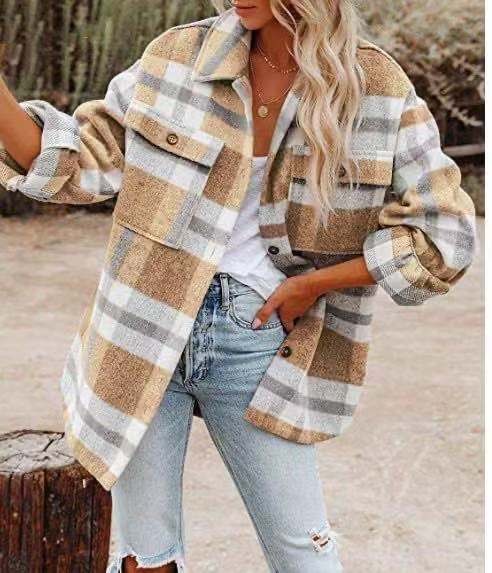 Belezza - Trendy Plaid Shirt