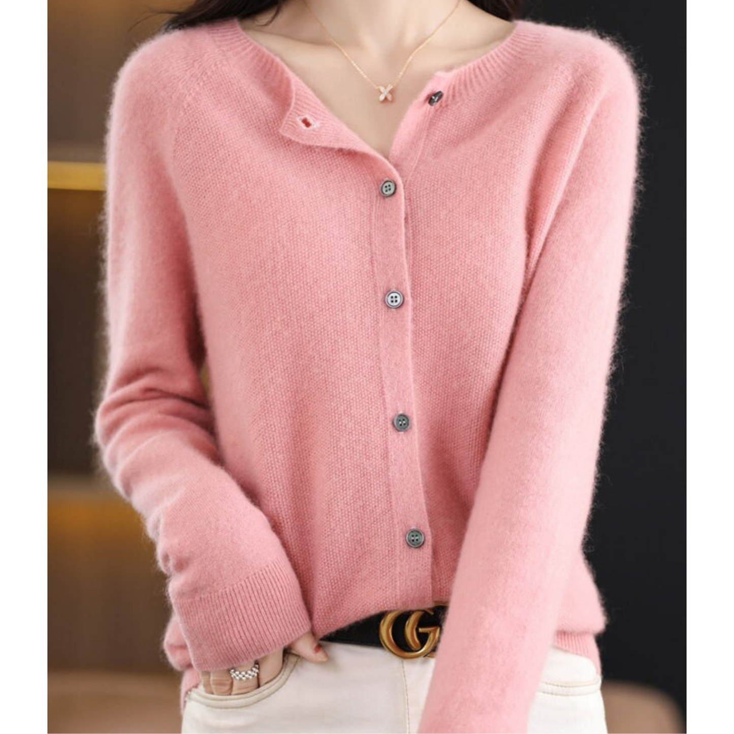 Women's Button-Down Knit Cardigan | Soft, Long Sleeve Casual Sweater