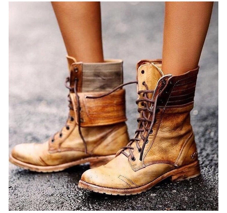 Belezza Moreau | Elegant Lace-Up Front Boots