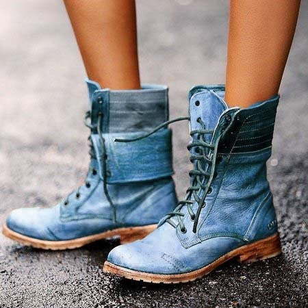 Belezza Moreau | Elegant Lace-Up Front Boots