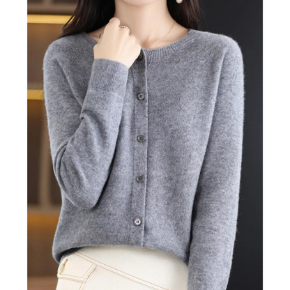 Women's Button-Down Knit Cardigan | Soft, Long Sleeve Casual Sweater