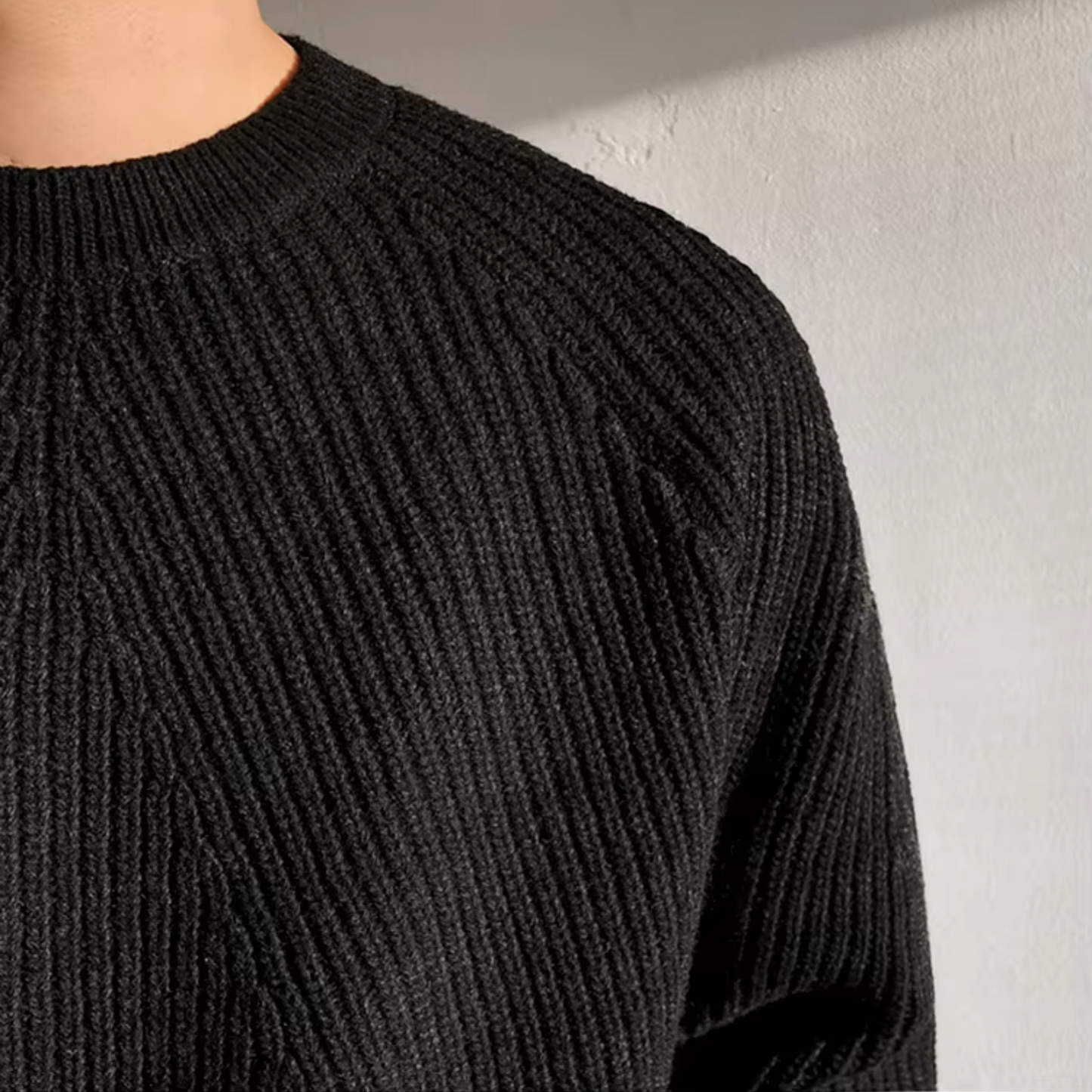 Lorenzo Ribbed Cotton Sweater