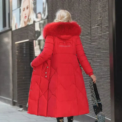 Belezza coat with faux fur trim