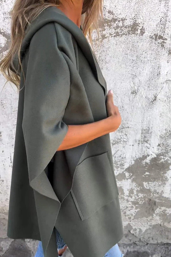 Belezza Cape Jacket | Oversized Loose-Fit Cape Jacket