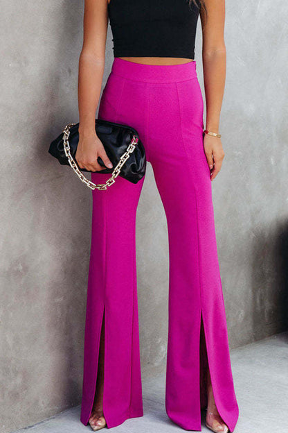 Belezza - high waist bootcut wide leg pants