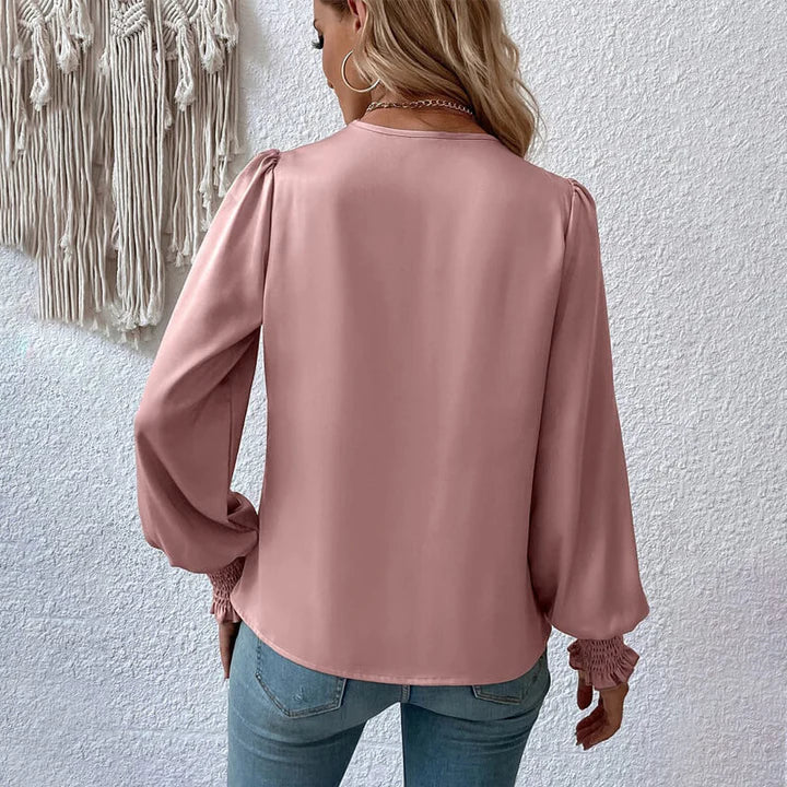 Belezza - Elegant crossover blouse pullover