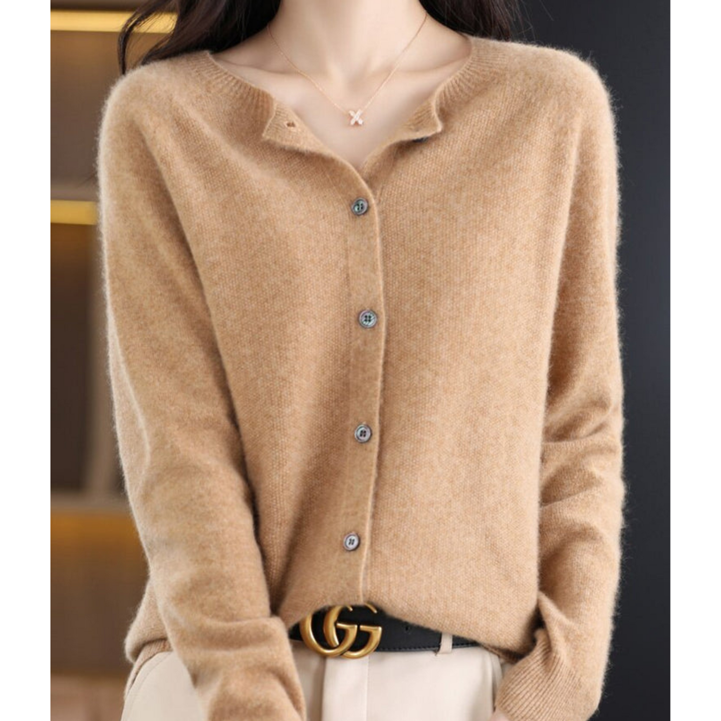 Women's Button-Down Knit Cardigan | Soft, Long Sleeve Casual Sweater