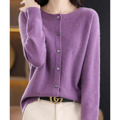 Women's Button-Down Knit Cardigan | Soft, Long Sleeve Casual Sweater