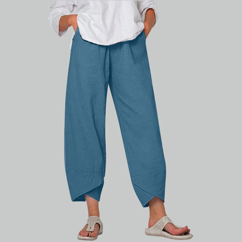 Belezza Pants Made from Cotton and Linen