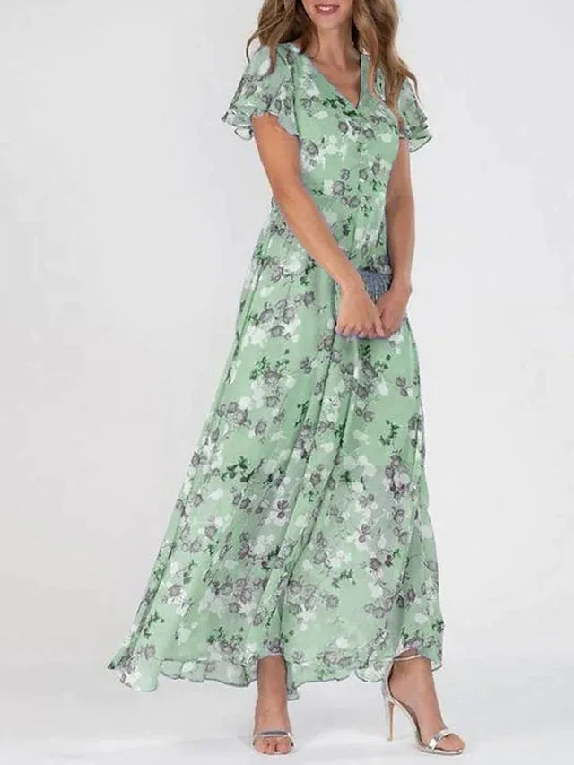 Belezza | Elegant Floral Maxi Dress