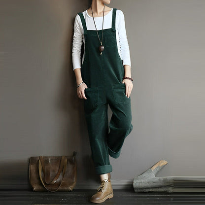 Belezza - Retro Casual Corduroy Overall for Women