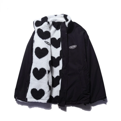 Belezza | Double-Sided Heart Winter Coat