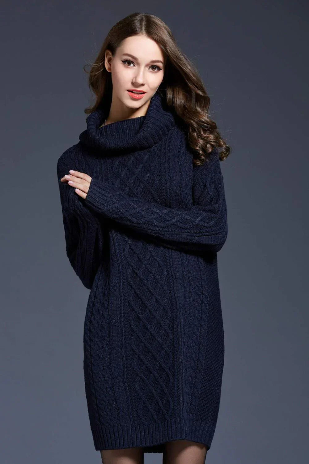 Belezza - Knitted Sweater Dress for Autumn & Winter