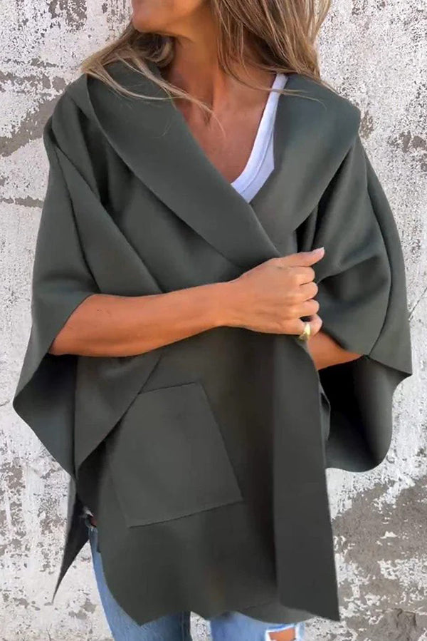 Belezza Cape Jacket | Oversized Loose-Fit Cape Jacket