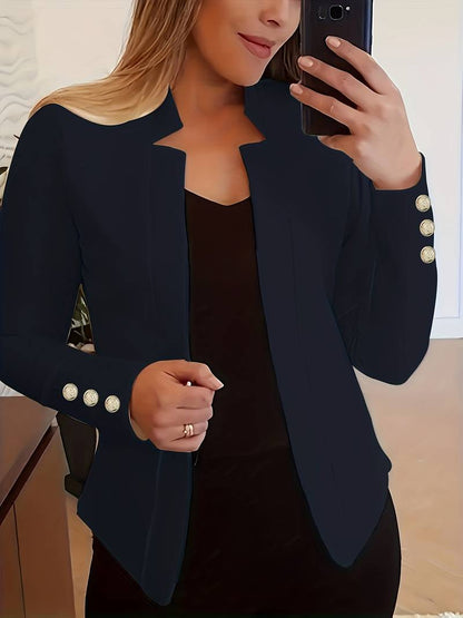 Belezza – casual long sleeve button blazer