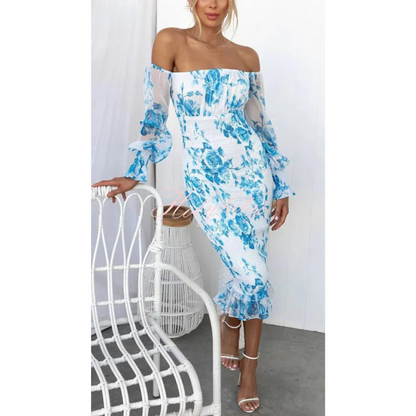 Belezza | Off Shoulder Floral Bodycon Dress