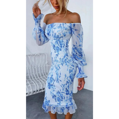 Belezza | Off Shoulder Floral Bodycon Dress