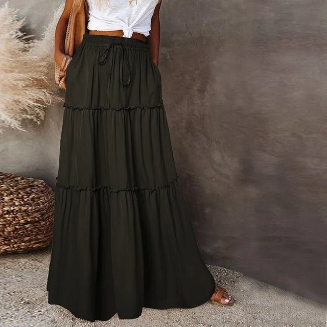 Belezza - Tiered Maxi Skirt