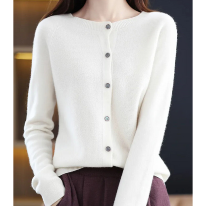 Women's Button-Down Knit Cardigan | Soft, Long Sleeve Casual Sweater