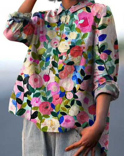 Belezza Floral Cotton Blouse