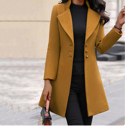 Belezza - Long sleeve wool coat