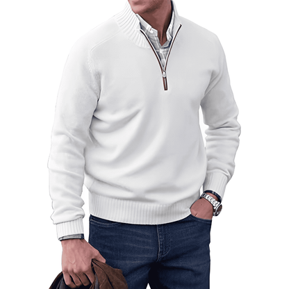 Belezza Men's Sweater | Quarter Zip Pullover