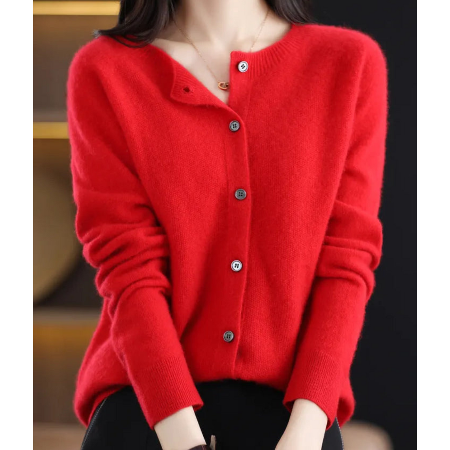 Women's Button-Down Knit Cardigan | Soft, Long Sleeve Casual Sweater