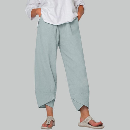 Belezza Pants Made from Cotton and Linen