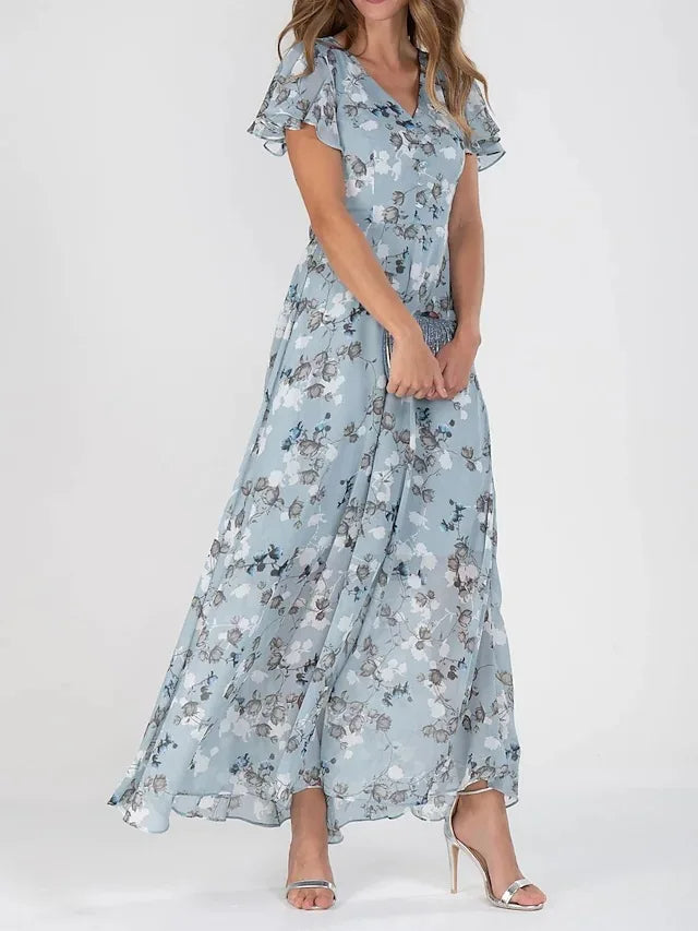 Belezza | Elegant Floral Maxi Dress