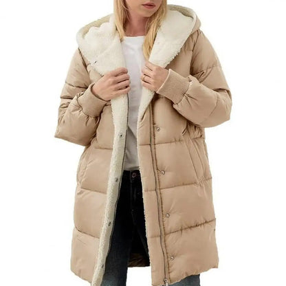 Women's Sherpa-Lined Hooded Puffer Coat | Ultimate Winter Warmth and Comfort