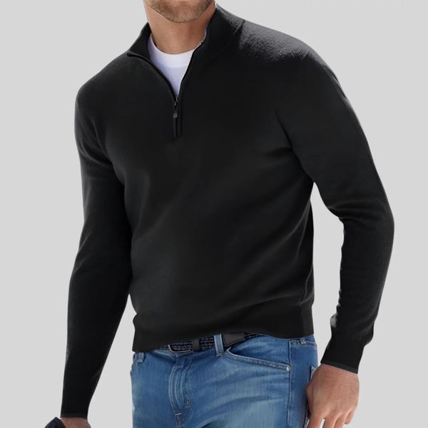 Minto Quarter Zip-Up Sweater