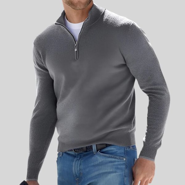 Minto Quarter Zip-Up Sweater