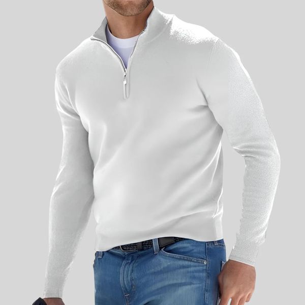 Minto Quarter Zip-Up Sweater