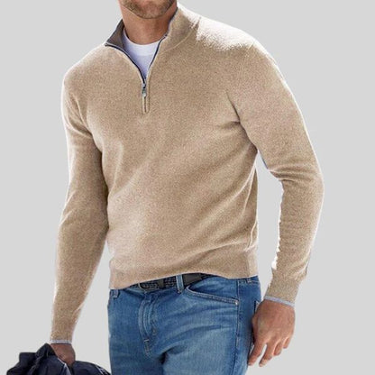 Minto Quarter Zip-Up Sweater