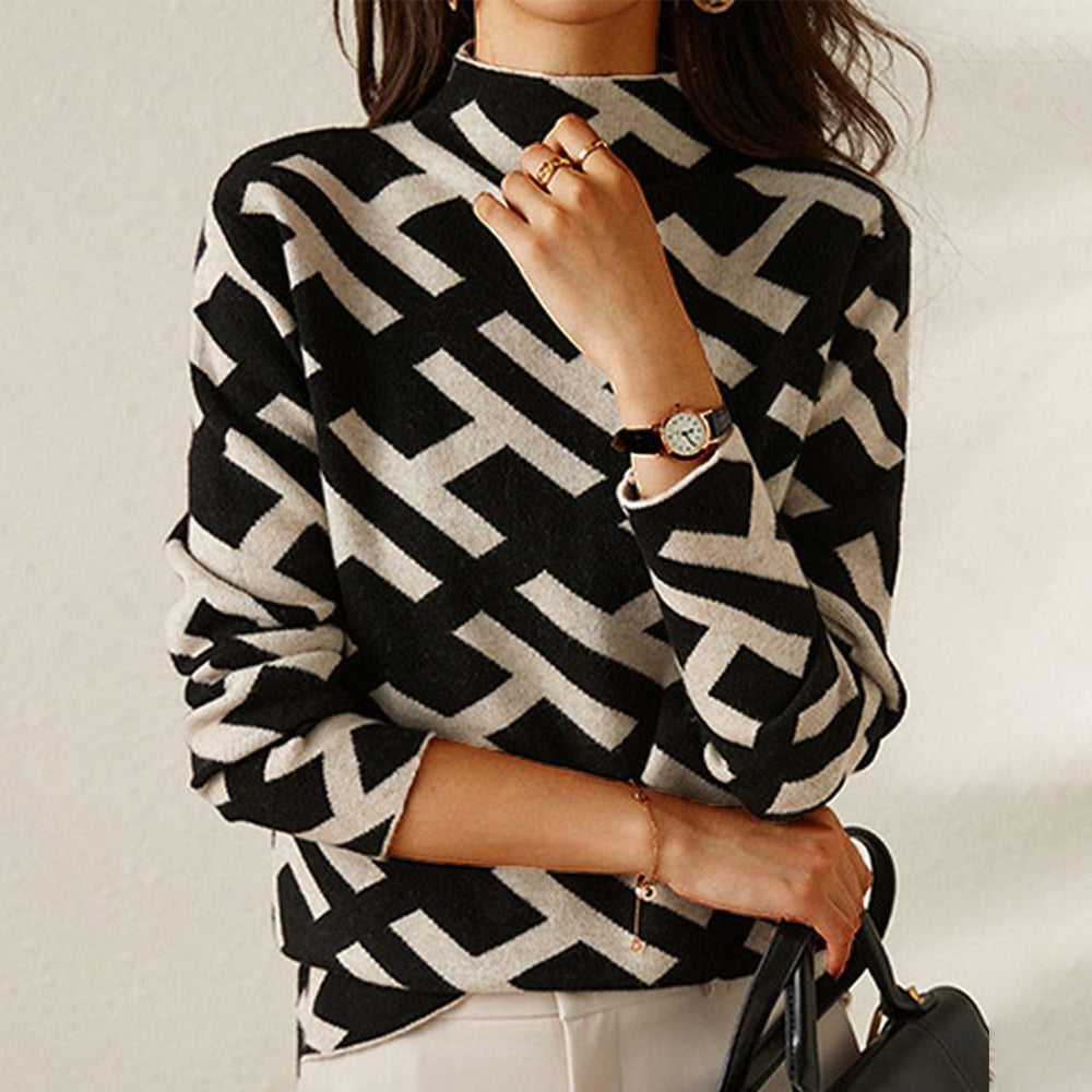 Belezza Elegant Geometric Sweatshirt