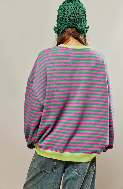 Belezza - Cozy Stripes Sweatshirt