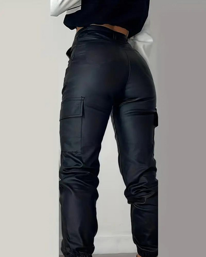 Belezza - Cargo Leather Pants