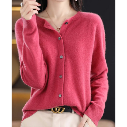 Women's Button-Down Knit Cardigan | Soft, Long Sleeve Casual Sweater