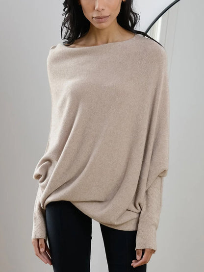 Belezza Sweater with elegant trim at the shoulder