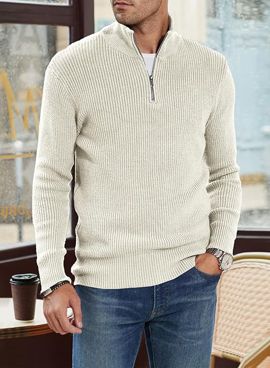 Belezza | Stylish Zipper Pullover for Men